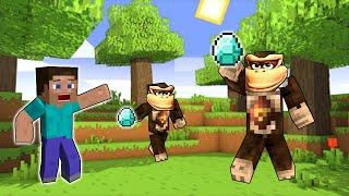 Minecraft but Donkey Kongs STEALS my DIAMONDS?