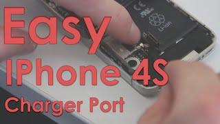Easy IPhone 4S Charger Port Repair  Replacement  JustPhoneTips