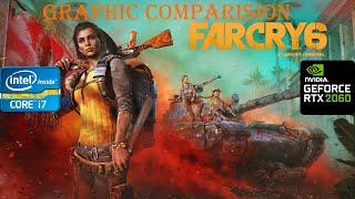 Far Cry 6 Graphic Comparision i7 - RTX2060  ULTRA vs HIGH vs MEDIUM vs LOW  1080p