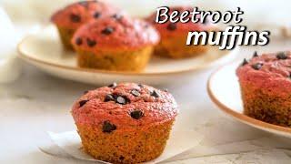 Beetroot Oat Muffins  No Maida Gluten & Refined Sugar Free  Oat Muffins Recipe  Easy & Healthy