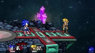 Super Smash Flash 2 beta sonic Pequeños Combos Basicos Guia IA