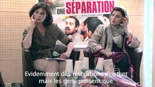 Asghar Farhadi et Leila Hatami pour la sortie du film Une séparation Ours dor 2011 à Berlin