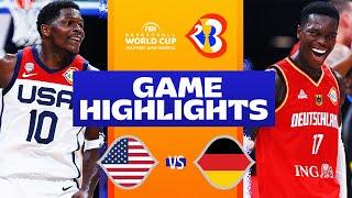 USA vs GERMANY  #FIBAWC GAME HIGHLIGHTS  September 8 2023