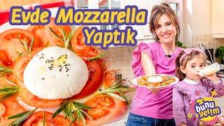 KOLAY MOZZARELLA TARİFİ  Evde Uzayıp Giden Mozzarella Yaptık 