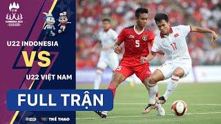 FULL TRẬN U22 INDONESIA vs U22 VIỆT NAM  Bán kết bóng đá nam  Mens Football SEA Games 32