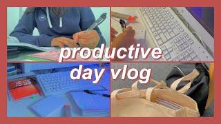 productive day vlog ️ study log 001 study motivation