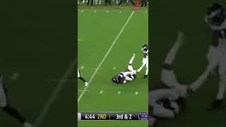 Rookie LB Jeremiah Trotter Jr with the SACK  Preseason Eagles vs Ravens