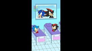 BABY SONIC VS SHADOW -Bowser12345 #sonic #shadowthehedgehog #shorts