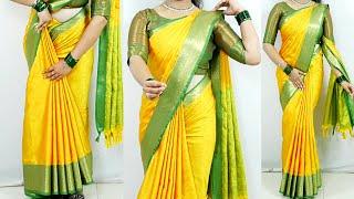 Wedding special silk saree draping tutorial tips & tricks  sari draping perfectly step by step