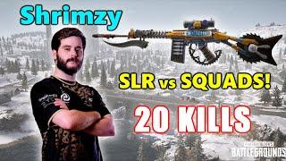 Soniqs Shrimzy - 20 KILLS - SLR vs SQUADS - PUBG