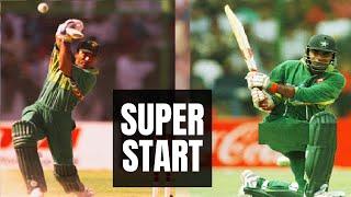 Saeed Anwar and Aamir Sohails Superb Opening Start in World Cup  Imran Khan Commentry  Pak vs NZ