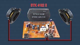 Make a Hi-Fi stereo amplifier using STK 4162ii  Home made HiFi amplifier  Two channel amplifier