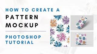 Pattern Product Mockup Photoshop Tutorial with Placed Link File