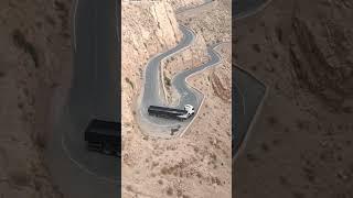 Desert Truck sharp turn Morocco