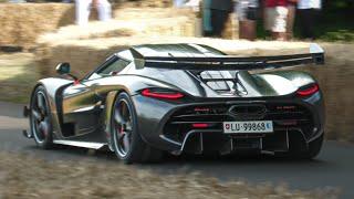 BEST OF Goodwood Festival Of Speed Day 1 2024 - Jesko Huayra R Bolide Solos GT Evija X CC850