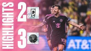 MESSI INCREDIBLE FREE KICK  HIGHLIGHTS Columbus Crew 2-3 Inter Miami  SUPPORTERS SHIELD CHAMPIONS