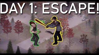 ESCAPING THIS TOWN  Part 1  SOLO  Project Zomboid Playthrough