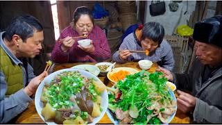 Spiciest Pork Intestine - Chinese Country Style  Traditional Rural Life