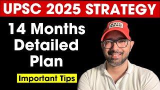 UPSC CSE 2025 Strategy  IAS Exam 14 Months Plan