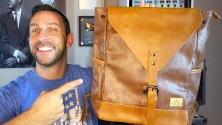 Yonder Bags Spark Vegan Leather Vintage Backpack