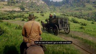 I Saved the Innocent NPC and then He Beats the Lawmen - Red Dead Redemption 2