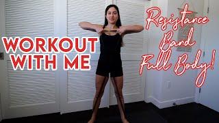 30 Minute Full Body Resistance Band Workout Exercise Routine For Anywhere