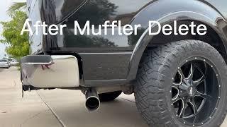 How a muffler delete sounds on a 5.0 Coyote Engine  My 2011 F150 Lariat  More Mods Series