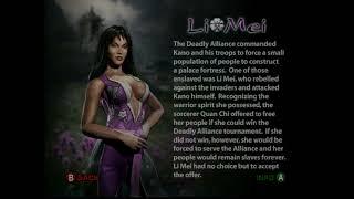 Mortal Kombat Deadly Alliance - Character Biographies