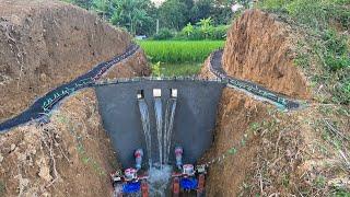 Construction of mini hydropower with two units