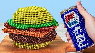 Stop motion Animation by Magnet Cooking  DIY Satisfying Magnetic Balls & ASMR Video