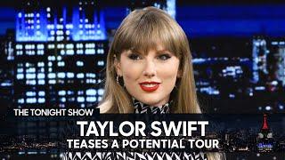 Taylor Swift Spills on Record-Breaking Midnights Album and Teases a Potential Tour  Tonight Show