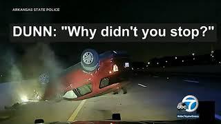 Arkansas state trooper causes pregnant womans car to flip over using PIT maneuver  ABC7