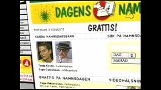 Dagens namn - TV4 2000-09-07