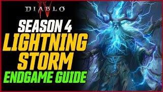 Lightning Storm is INSANE Season 4 Mid-Endgame  Diablo 4 LycanVolt 3.0 Druid Build Guide
