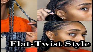 Easy Flat-Twist protective style