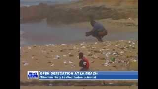 OPEN DEFECATION AT LA BEACH