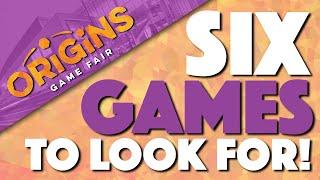 6 Games To Look For at ORIGINS 2024