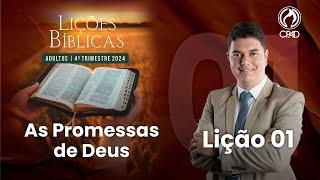 EBD Lição 01 As Promessas de Deus 4º Trimestre de 2024  Murilo Alencar