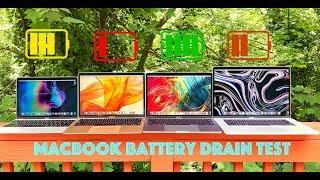 MacBook Battery Drain Test  12-Inch MacBook vs MacBook Air vs 13 Macbook Pro vs 15MacBook Pro