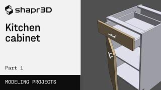 3D modeling a kitchen cabinet Part 1  Shapr3D step-by-step