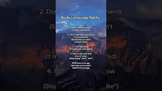 Body language hacks