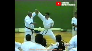 1993 Taiji Kase showing Atobaya and other important concepts of Karate Budo.