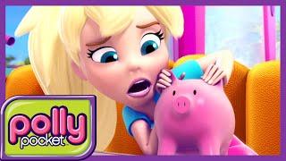 Polly Pocket  This Little Piggy Bank  Videos For Kids  Cartoons for Girls  Dolls