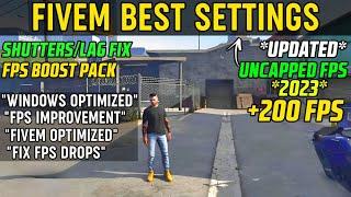 How To FIX FPS Drops Shutters & Boost FPS in FiveM GTA V FiveM UNCAP FPS 2023