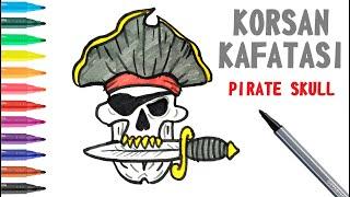Easy Drawing Pirate Skull I Kolay Korsan Kafatası Çizimi I Korsan Nasıl Çizilir?