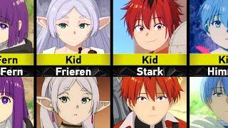 YOUNGER VERSION OF FRIEREN CHARACTERS