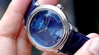  Đẹp  Blancpain Villeret Large Date Blue White Gold 38mm 6850-1540-55B  ICS Authentic 0982298881