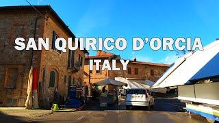 San Quirico dOrcia Italy - Driving Tour 4K