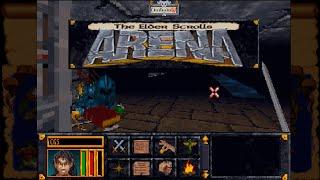 The Elder Scrolls Arena -  intro gameplay dungeon - Bethesda Softworks 1994 - PC  DOS RPG CRPG