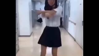 Asian girl dancing